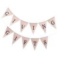 thumbnail image 4 of gracias Banner de arpillera Boda Cumpleaños Baby Shower Navidad Acción de gracias Decoración de Soledad Pancarta de banderines dando gracias, 4 of 6
