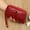 Burgundy, variant on Genuine Leather Women'S Wallet, Casual Continental Style, Zipper Closure, Wristlet, Polyester Lined, with Zip Pocket and Paper Money Compartment