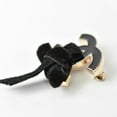 thumbnail image 2 of Pre-Owned CHANEL brooch pin here mark ribbon motif gold black (Good), 2 of 5