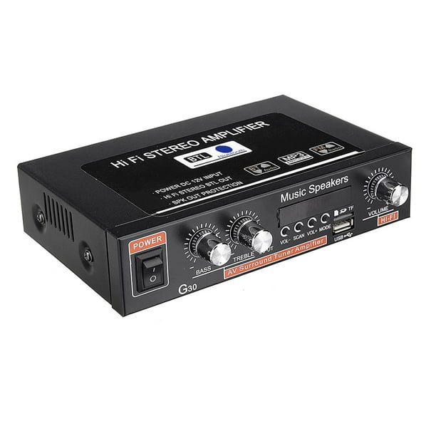 G30 Hifi Bluetooth Car Audio Power Amplifier Fm Radio Player