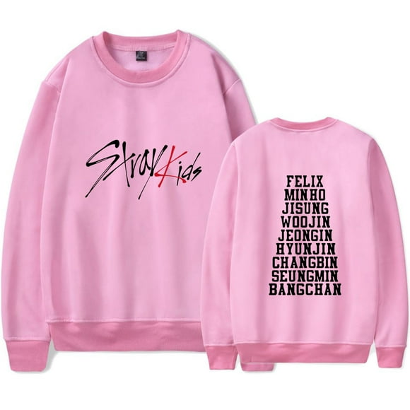 Stray Kids Merch Fashionable casual round neck unisex long sleeved pullover
