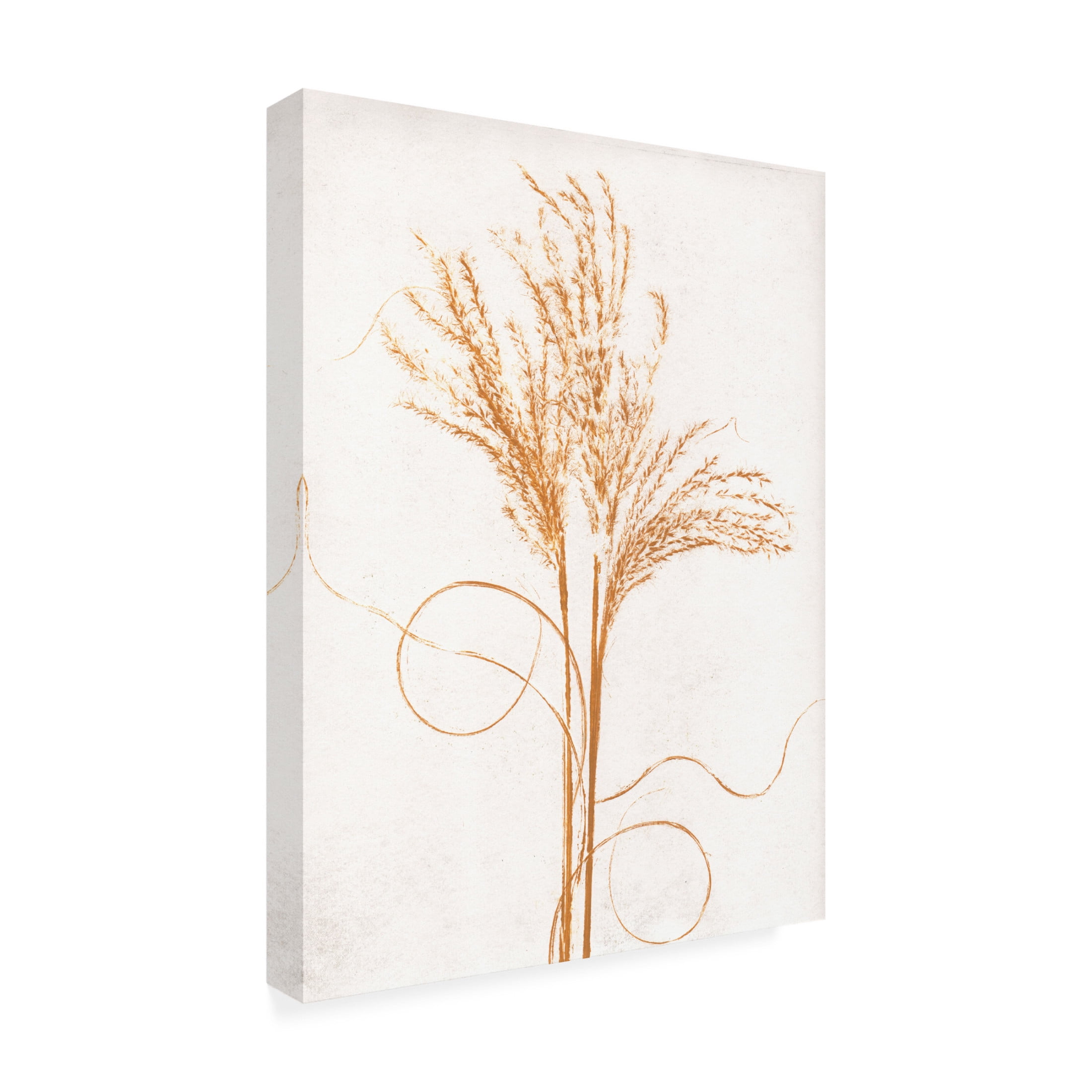 Canvas Wall Art - Pernille Folcarelli 'Silvergrass Mustard' Wall Art for Living Room, Bedroom, or Office Décor by Trademark Fine Art - 24 x 32 Inches