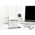 thumbnail image 3 of Zomyto 7"x7" Camping Definition Wood Box Sign Desk Decor Funny Camping Wooden Box Block Sign Decorations, 3 of 5