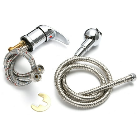 127cm Beauty Salon Shampoo Bowl Sink Hot Cold Faucet Spray Hose