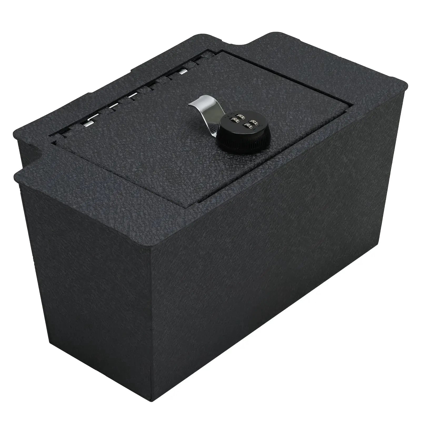Center Console Gun Safe Vault - WASAI Premium In-vehicle Console Lock Box Compatible with Chevy Silverado 1500/GMC Sierra 1500 2023-2025, with Heavy Gauge Steel, 4 Digit Combination Lock.