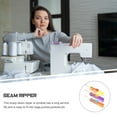 thumbnail image 2 of KAKOWELY 3Pcs Seam Rippers Sewing Stitch Thread Unpicker Sewing Supplies for Quick Unpick Sewing,2.76"X0.67"X0.35", 2 of 5