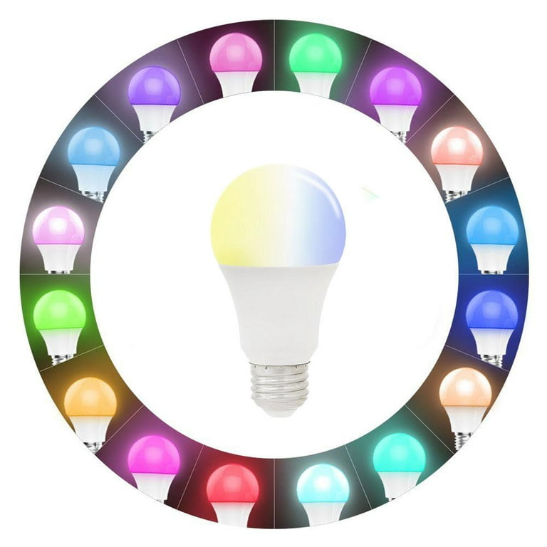 Light Bulb, Wifi Light Bulb Color Changing LED Bluetooth Light Bulbs APP Controlled Home Lamp Compatible with Alexa Google Assistant - Walmart.com