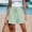 Green#03, variant on Women's Ice Silk Wrinkle Shorts Elastic Waist Drawstring Loose Shorts Summer Casual Solid Baggy Lightweight Comfy Beach Vacation Short Pant with Pockets