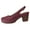 Red, variant on Women's Closed Round Toe Dress Sandals Chunky Heel Design Non-Slip Sole Comfortable Formal Shoes for Evening Events Special Occasions