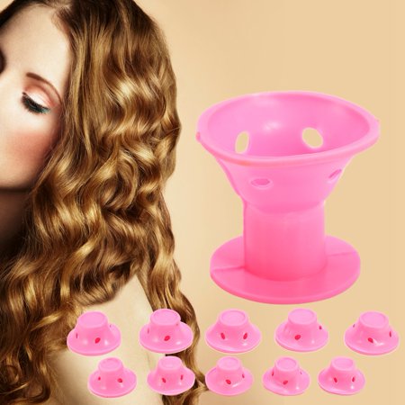 Sonew 10pcs Set New Fashion Soft Silicone Hair Styling Curler