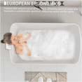 thumbnail image 2 of JERFIT 49 Inch Glossy White Acrylic Freestanding Bathtub, Square Deep Soaking Tub with Chrome Overflow and Quick Drain for Small Spaces, 2 of 9