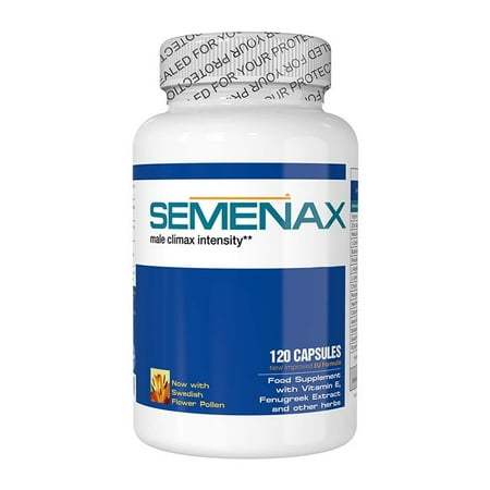 Semenax 120 Capsules Supplement with Vitamin E Now with Swedish Flower Pollen