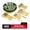 Green Classic, variant on Exquisite 480 Piece Eucalyptus Plastic Combo Set | Serves 80 Guests