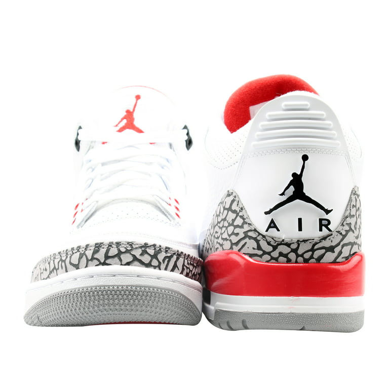 grafiek vasthouden De vreemdeling Nike Air Jordan 3 Retro Katrina White/Red Men's Basketball Shoes 136064-116  - Walmart.com