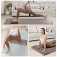 thumbnail image 6 of BAIMA Travel Yoga Mat 8 mm Thick, Multicolor Workout Mats for Home Gym,Portable for Camping or Travel Exercise Mat(Brown & Beige), 6 of 11