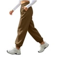 thumbnail image 6 of Women Solid Jogger Sweatpants Sevevn Elastic Drawstring High Waist Relaxed Fit Trousers With Side Pockets, Varied Solid Color Choices For Gym Training Home Lounging And Everyday Casual Outfits, 6 of 6