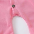 thumbnail image 4 of Infant Girls Boys Winter Warm Hooded Jumpsuit Snowsuit Solid Vintage Bear Ear Button Bodysuit Toddler Baby Romper Jumpsuit Pink 12-18 Months, 4 of 7