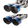 thumbnail image 5 of Spec-D Tuning 4" Stainless Steel Quad Burnt Tip Catback Exhaust System Compatible with 2015-2021 Subaru WRX STI, 5 of 7