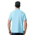 thumbnail image 4 of Gildan Softstyle Men's Pique Polo Shirt, Light Blue, Sizes S-3XL, Short Sleeve, Classic, 100 Cotton, 4 of 5