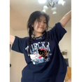 thumbnail image 1 of Camiseta Sanrio Hello Kitty, Top americano suelto de algodón, Graffiti de Anime para mujer, Y2K, viento Neutral, verano, manga corta, regalo para Amiga, 1 of 4