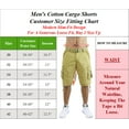 thumbnail image 3 of Mens Flat Front Slim Fit Belted Cotton Cargo Shorts, 3 of 3