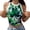 Dark Green, variant on Tank Tops for Women St Patrick's Day Shamrock Print Sleeveless Slim Fit Crop Top Camisole Tops for Women Dark Green L
