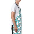 thumbnail image 2 of Goofa Cartoon Funny Goose Printed Waterproof Apron 33" Chef Aprons for Men Heavy Duty Chemical Work Apron Adjustable Bib Apron, 2 of 9