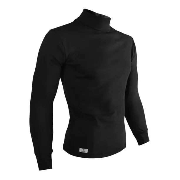 Playera Polo Playera Cuello De Tortuga Negra Camisas Playera