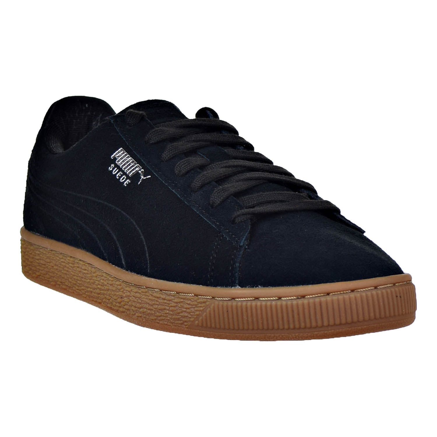 Puma Suede Classic Debossed Q4 Men's Shoes Puma Black/Glacier Grey 361098-02 - image 2 of 6