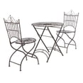 thumbnail image 3 of SAFAVIEH Belen Outdoor Patio 3 Piece Bistro Set, Black Rust, 3 of 10