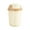 Khaki, variant on Small Trash Can with Flip Lid, Round Office Bathroom Garbage Bin, Desk Side Wastebasket, Odor Control Step Can for Home, Purple Bedroom Kitchen Bin