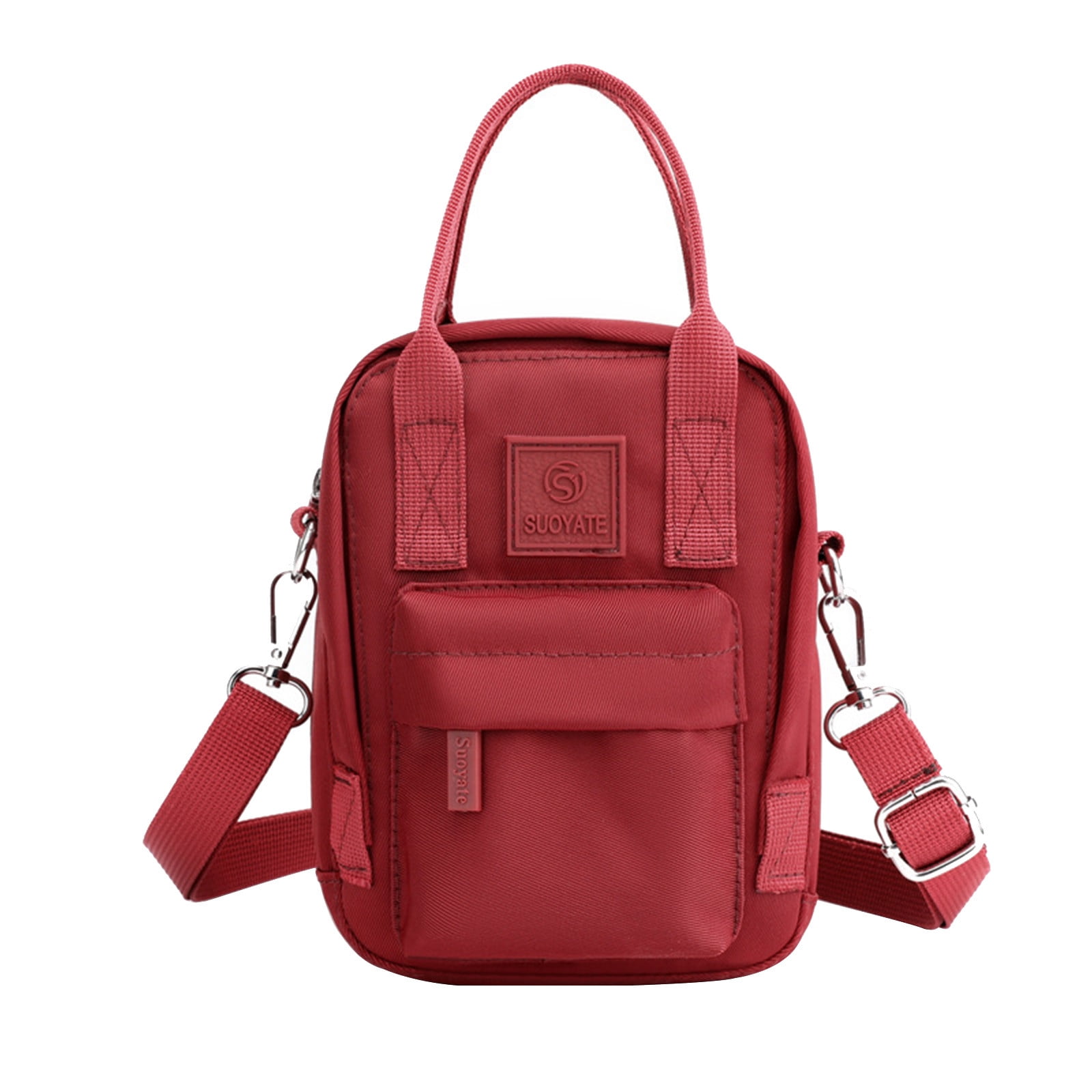 LSLJS Sac Messager Multi-Poches à Fermeture Éclair Bandoulière en - Main Image