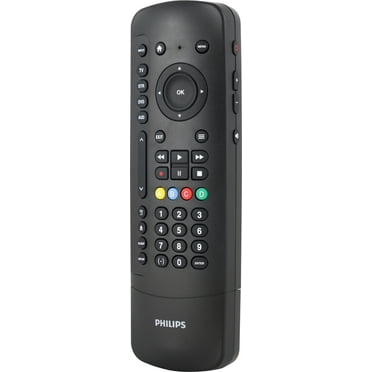 Philips 4-Device Universal TV Remote Control with Roku TV Remote Control Slide-in Cradle in Black, SRP2024R/27