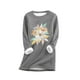 thumbnail image 2 of Ailaofu Womens Long Sleeve O Neck Sweatshirt Casual Warm Winter Pullover Sweatshirt Loose Fit Tops, 2 of 3