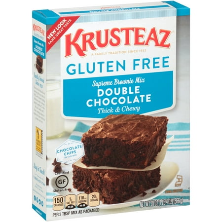Signature Brownies - (4 Pack) Krusteaz Gluten Free Double Chocolate Brownie Mix, 20oz Box