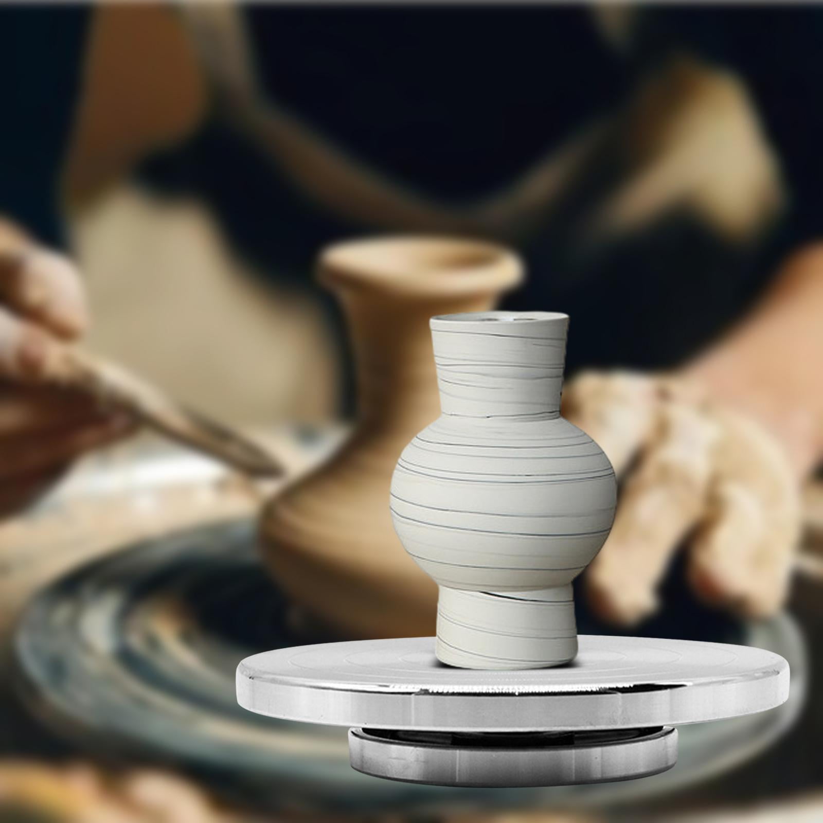 Sculpting Wheel Turntable Paint Spraying Reusable Painting Turn Table Revolving Cake Turntable for Ceramic DIY Art Crafts Projects Modelling 20cmx12cm