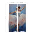 ARISTURING Ballerina Theme Patterned Door Curtain Keeps Indoor Cool for