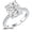 Silver, variant on 3CT Elongated Cushion Cut Engagement Ring for Women ,14K Gold Plated Solitaire Promise Ring