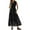 Black, variant on PRETTYGARDEN Summer Dresses for Women Sundresses Sleeveless V Neck Eyelet A Line Flowy Beach Vacation Spring Maxi Dress