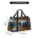 thumbnail image 3 of Fotbe Realistic Cute Sea Turtle Bolsa de Viaje con Estampado, Bolsa de Fin de Semana para Mujer con Compartimento para Zapatos, Bolsa de Gimnasio con Bolsillo Húmedo, 3 of 7