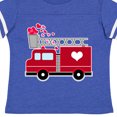 thumbnail image 4 of Inktastic Valentine's Day Red Firetruck with Pink Hearts Boys or Girls Toddler T-Shirt, 4 of 5
