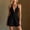 Black, variant on HBYJLZYG Women's Halter Romper with Deep V Neck and Open Back, Wide Waistband Loose Fit Shorts with Side Pockets, Lightweight Cotton Linen Summer Vacation Beachwear