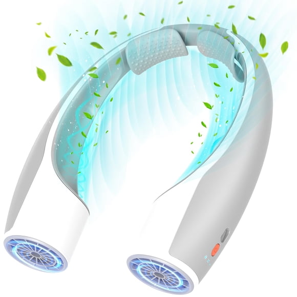 Ventilador de cuello Rohent portátil de alta velocidad, 4 velocidades, recargable