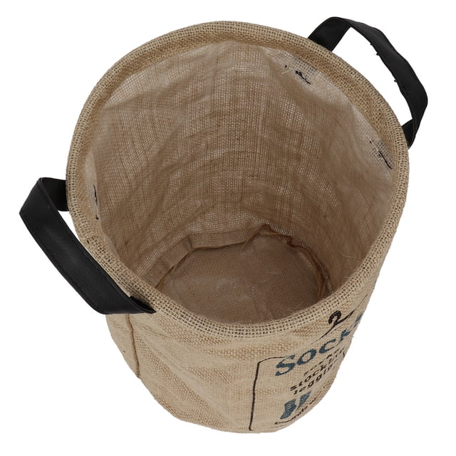 Caja de Almacenamento Plegable de Yute para Juguetes, organizador del Hogar para Dormitorio, Bado, Calcetines, 23 x 27 cm