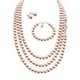 thumbnail image 1 of Set Collar Triple Aretes Pulsera Zvezda Plata 0.925 Mujer dorado Unitalla, 1 of 4