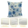 thumbnail image 4 of COMIO  Watercolor Light Blue and Indigo Dandelion Wild Flowers Throw Pillow Covers Decorate Home Living Room Girls Room,Spring Summer Cottagecore Pillowcase, 4 of 5