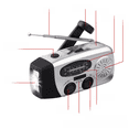 thumbnail image 2 of Radio portátil multifunción con manivela manual para prevención de desastres con luz LED de emergencia inalámbrica con 3 LED, 2 of 6