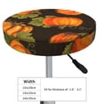 thumbnail image 2 of Uemuo Orange Pumpkin Pattern Round Bar Stool Seat Covers Washable Stool Cushion Slipcover Elastic Bar Chair Covers-, 2 of 7