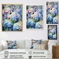 thumbnail image 4 of Designart "Dreamy Garden Blue Hydrangea" Floral Wall Decor, 4 of 5