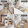 thumbnail image 5 of Gray Daisy Flower Yellow Blooms Pattern Kitchen Rugs Sets Of 3,Kitchen Runner Rugs Non Skid Washable,Decorative Kitchen Floor Mats for Kitchen,Sink,Laundry,17"x30"+ 17"x47" + 17"x59", 5 of 6